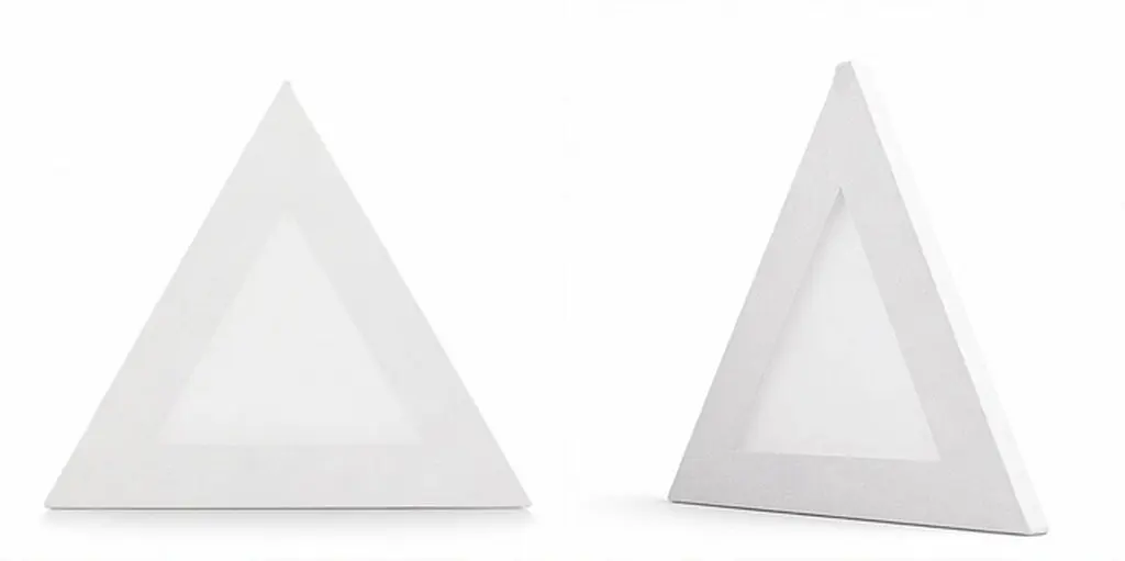 Triangle Canvas Board Blank Oil Painting Panel Strong Break Resistant Wood Core Art Canvas Drawing Board for Beginners Students