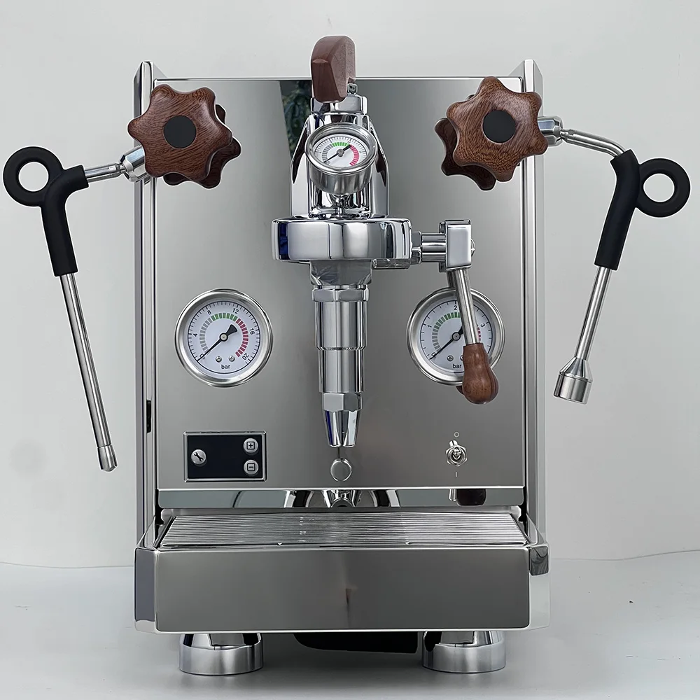 Commercial espresso machine 2050 watt manual transformer household semi-automatic stainless steel