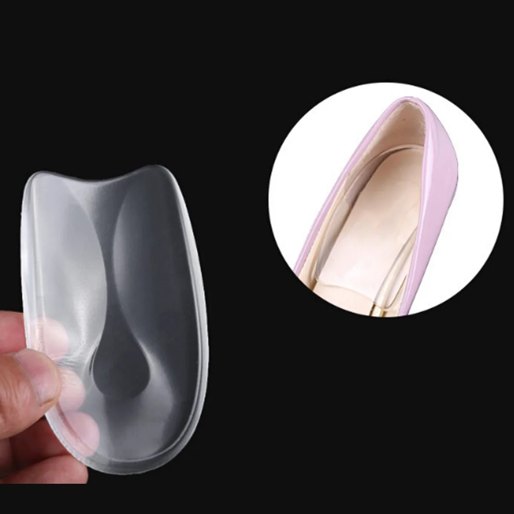 

1Pair Heel Cushion Gel Silicone U Shape Pads Plantar Fasciitis Relief Soft Heel Spur Pain Corrector Stable Fit