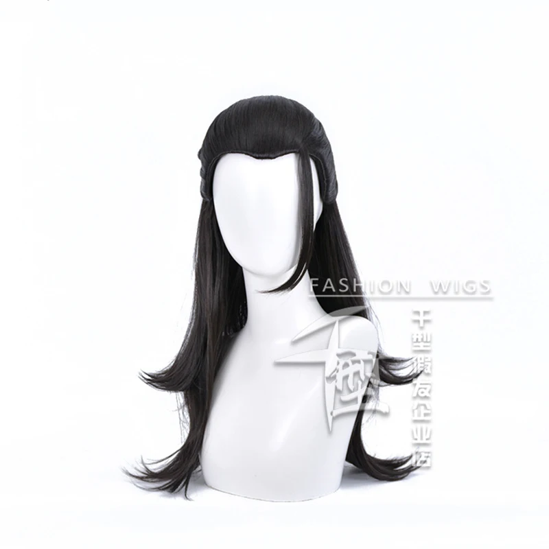 Anime Wig Jujutsu Geto Kenjaku Cosplay Wigs Suguru 60cm Long Black Color Hair High Temperature Synthetic Party Wig + Wig Cap