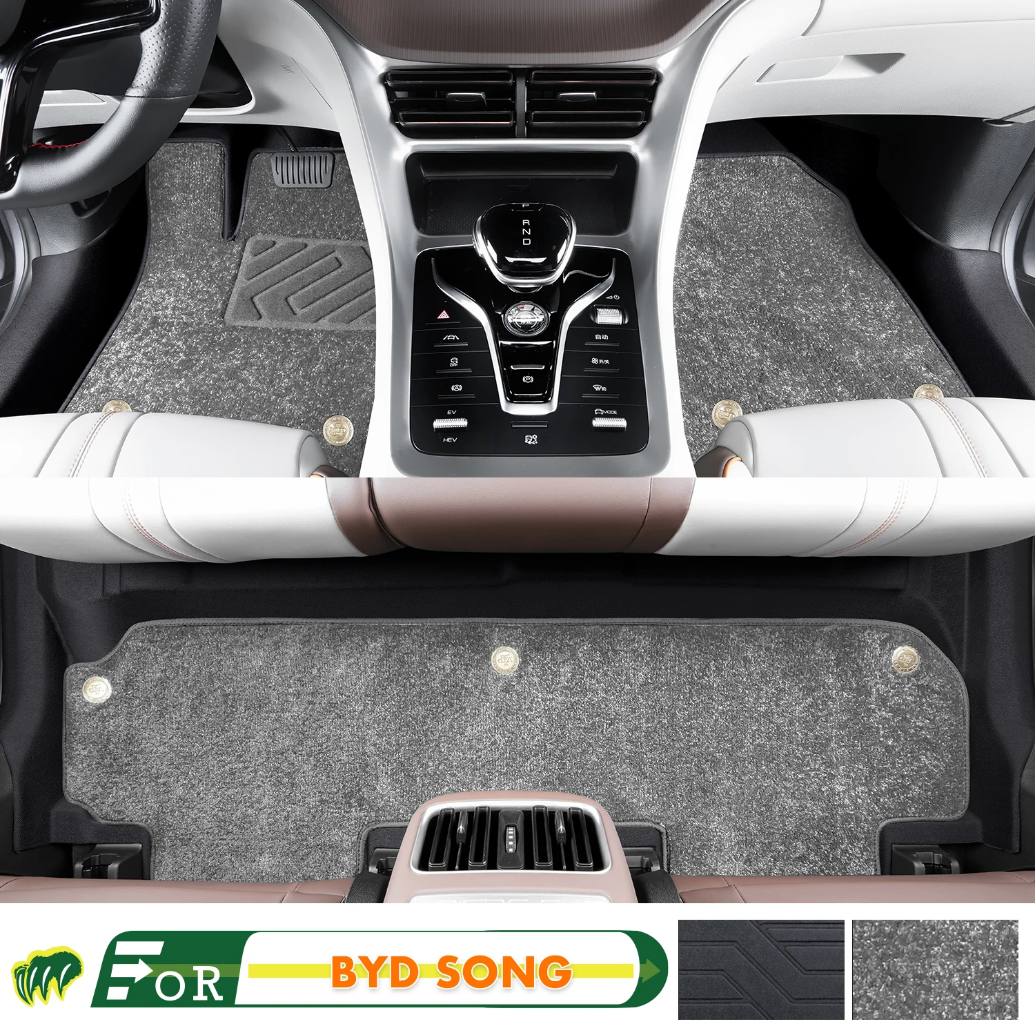 

Left-hand Drive Car Floor Mat For BYD SONG PRO DMi/EV 2022 Full Surround Foot Mat Automotive Floor Mat Interior Floor Liner