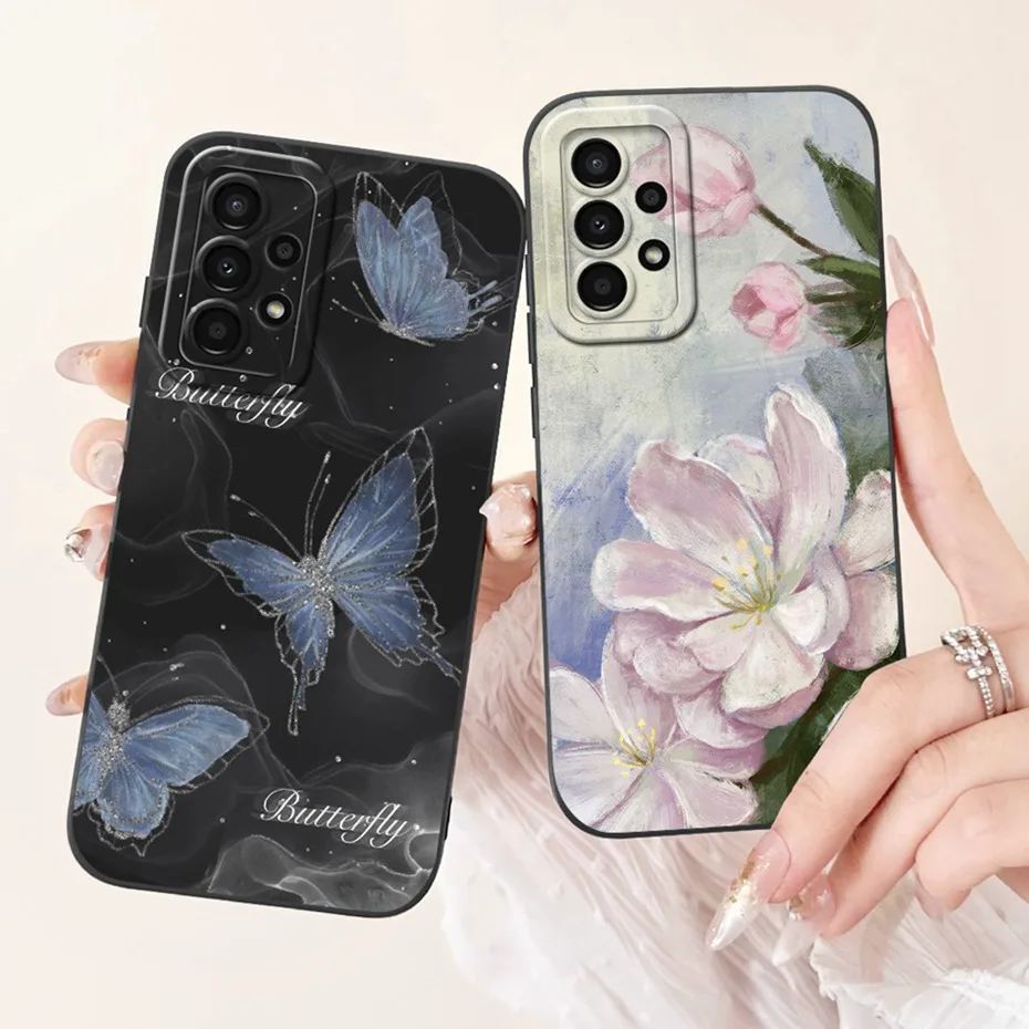 Lens Protective Case For Samsung Galaxy A32 Fashion Painted Soft Silicone Cover For Samsung A32 4G 5G SM-A325F A326B Phone Cases