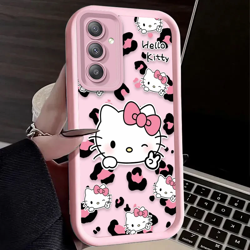 Cute Sanrio Hello Kitty Case for Samsung Galaxy A55 A35 A25 A15 A05 A05S 5G A24 A13 A23 A12 A22 A32 A52 A52S A71 A72 A51 4G Etui