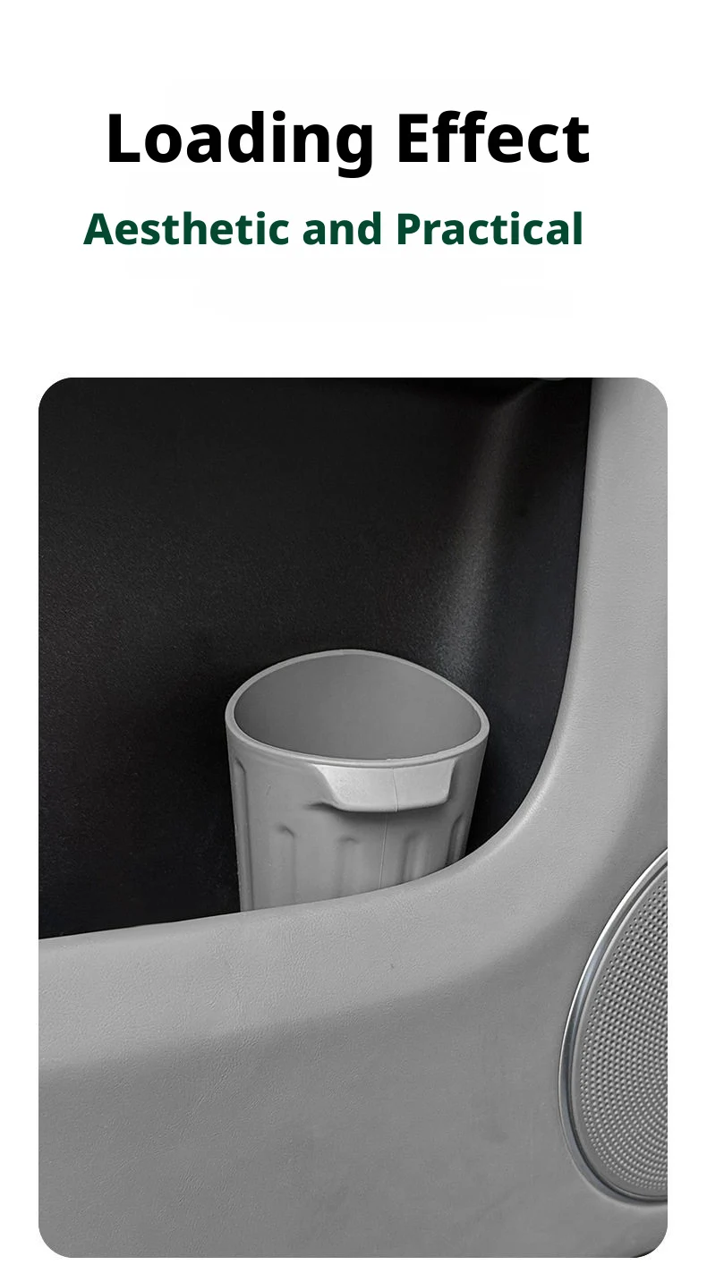 SEAMETAL Auto-Getränkehalter mit Mülleimer, Universeller Getränkeorganizer, Wasserdichte Silikon-Müllbox mit Aufbewahrungstasche – Detail 11