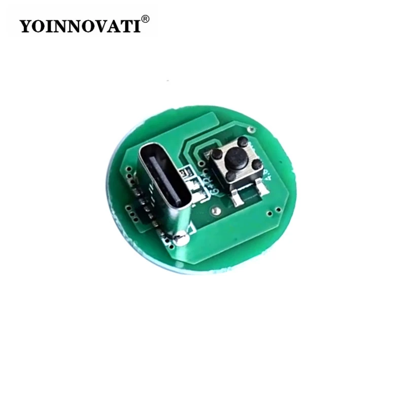 5W/10W High-Power LED Flashlight Driver Board - 3-Mode Dimmer Circuit with Type-C Charging Module (DIY Accessories)
