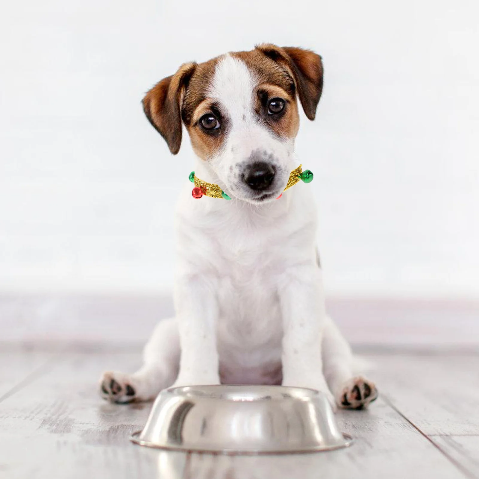 Adjustable Collar for Pet Dog Cat with Christmas Bells Design Soft Strong Polyester Material Fashionable Comfortable Fit Walking