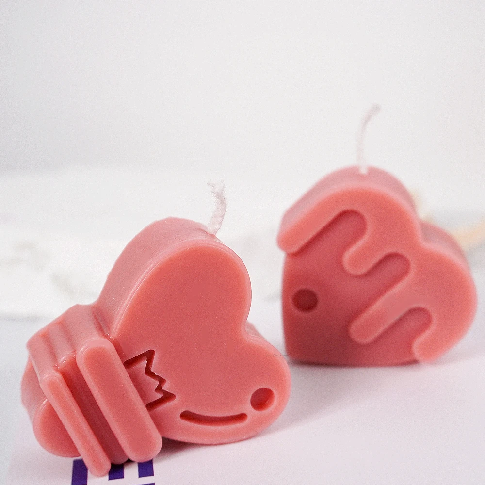 New kinds Heart Shape Silicone Soap Mold DIY Handmade Angel Love Cake Chocolate Baking Molds Aromath Soap Candle Crafts Making