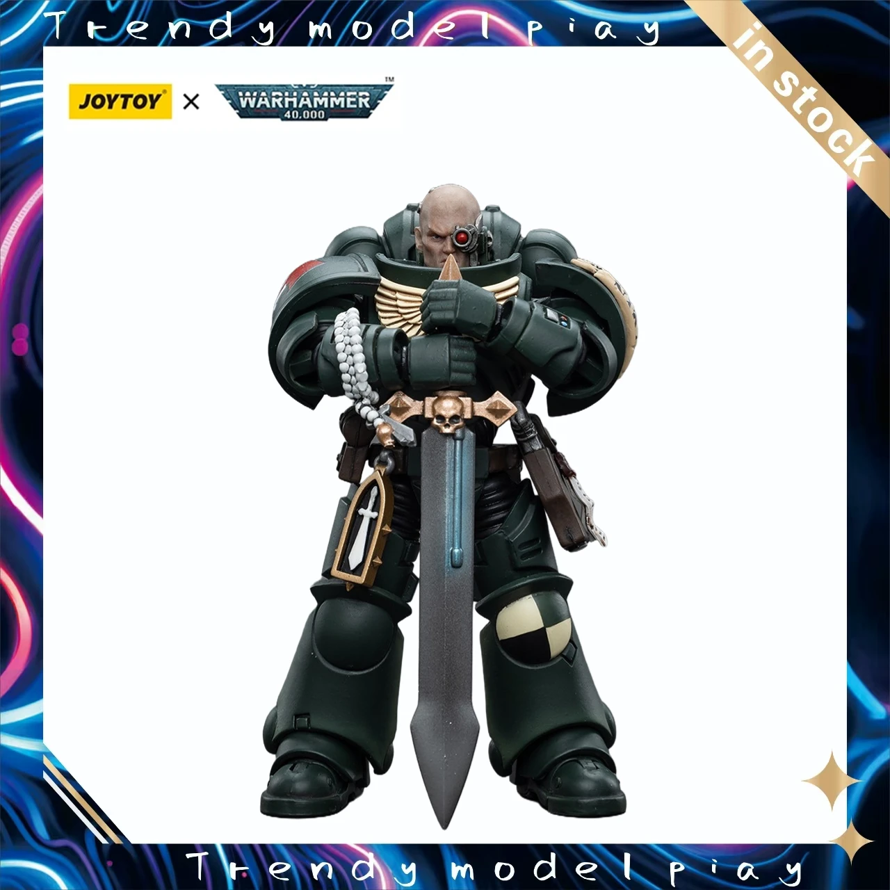 

JOYTOY Warhammer 40K масштаб 1/18 фигурка темные ангелы интерcessors Brother Nadael модель игрушка в подарок