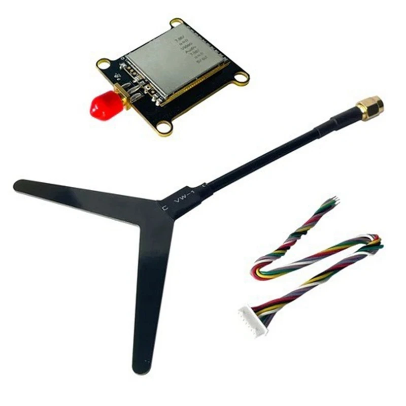 1.2G 1.6W VTX 1600Mw 9 Channels FPV Video Audio Transmitter 7-36V For FPV RC Racing Drone