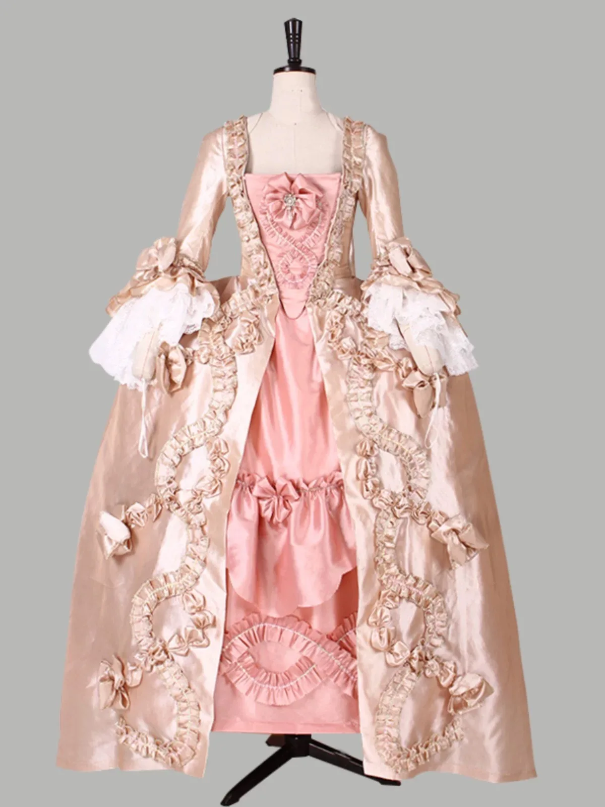 

18th Century Marie Antoinette Pink Dress Medieval Victorian Georgian Colonial Rococo Costume Renaissance Masquerade Gown