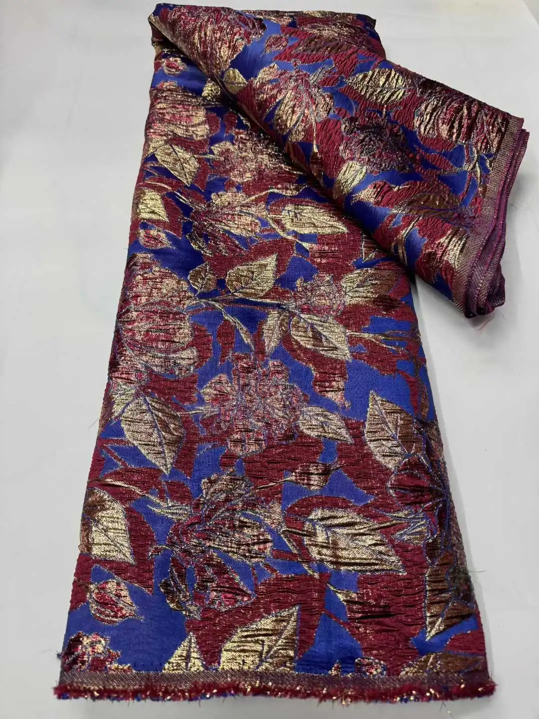 

2026 африканская жаккардовая парчовая кружевная ткань высокого качества 5 ярдов французская нигерийская кружевная ткань из органзы для праздничного платья, швейный материал