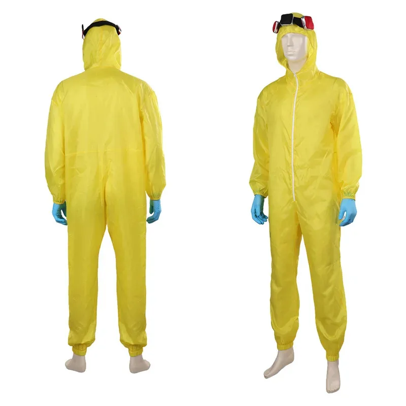 

DY20Fancy Dress S5 Walter White Cosplay For Men Protective Suit TV Walter White Costume Disguise Adult Man Fantasia Disguise Out