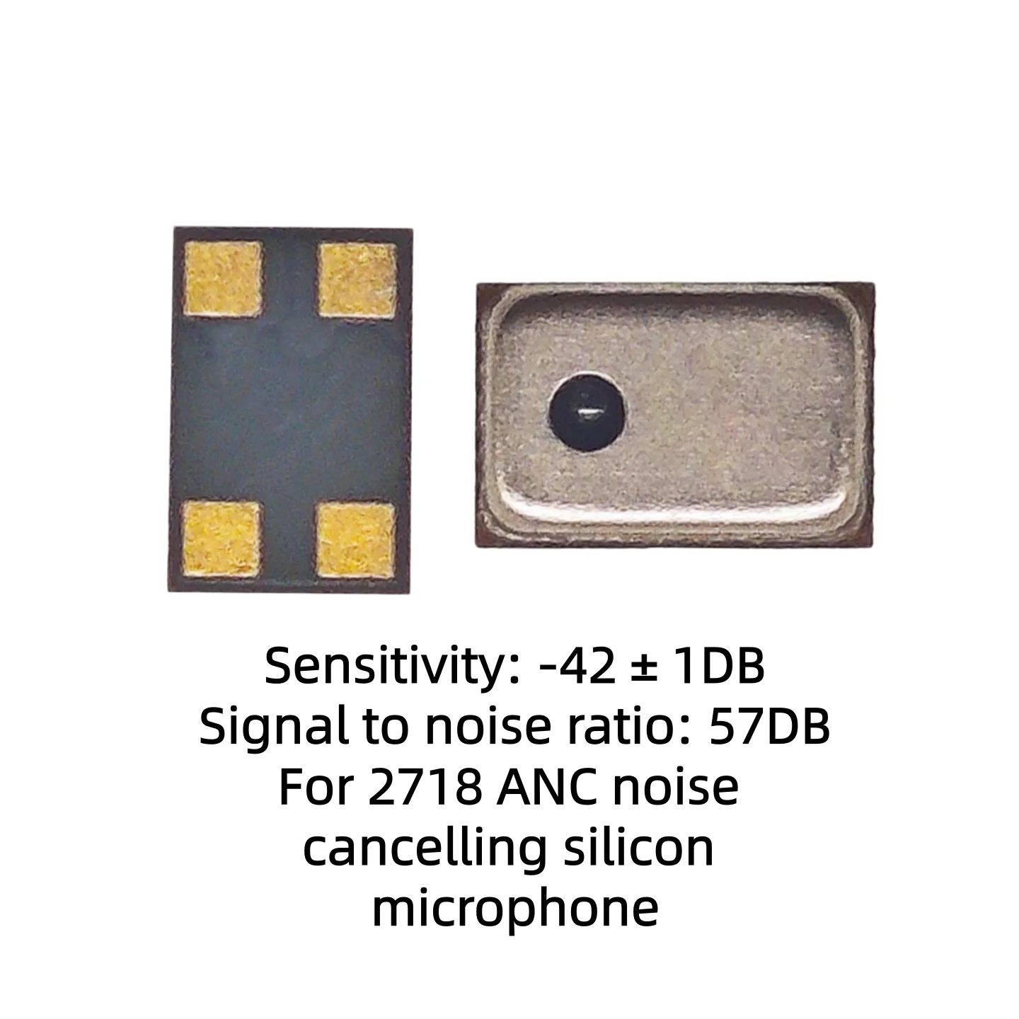 For ANC Active Noise Reduction MEMS 2718 -42DB 57DB Silicon Microphone XF2718T09A421NA03 Analog Signal Input SMD 4pin Connector