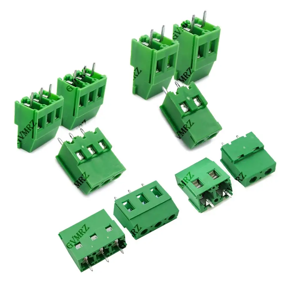 10PCS  KF129 2Pin 3Pin Screw Type PCB Terminal Block Wire Connector 5.08mm 7.62mm Straight Pin Splice Terminals KF-129 2P 3P