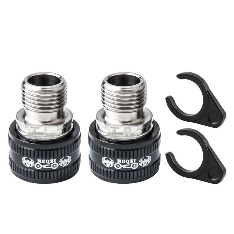 AliExpress MUQZI Quick Release Pedal Holder Titanium Alloy Stainless Steel Pedal Extender MTB Road Folding Bike Quick Release Pedal Adapter