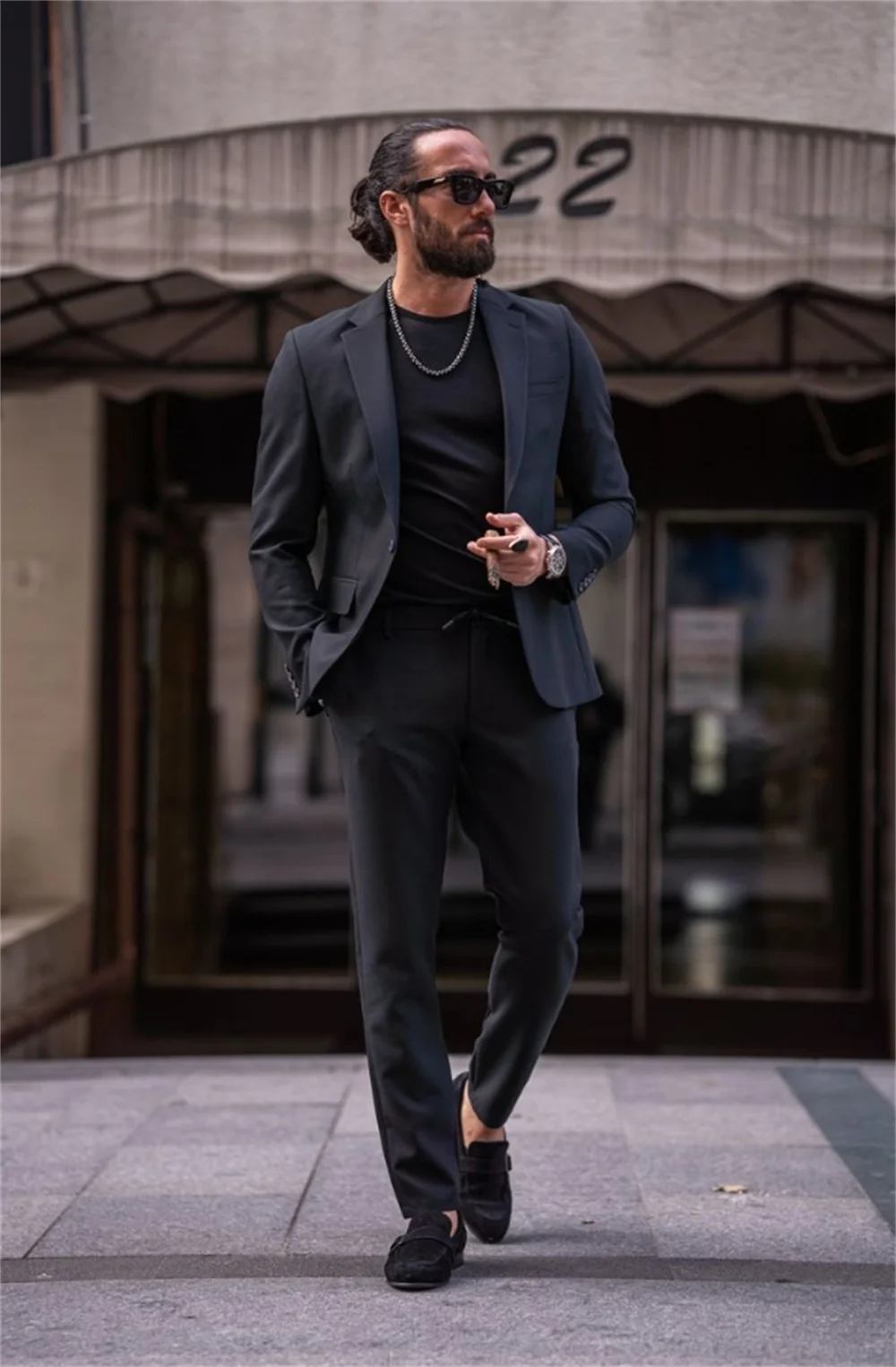 Men Suits High Quality Notched Lapel Jacket Loose And comfortable Casual Sports Four Seasons Male Clothes Vestidos De Novia