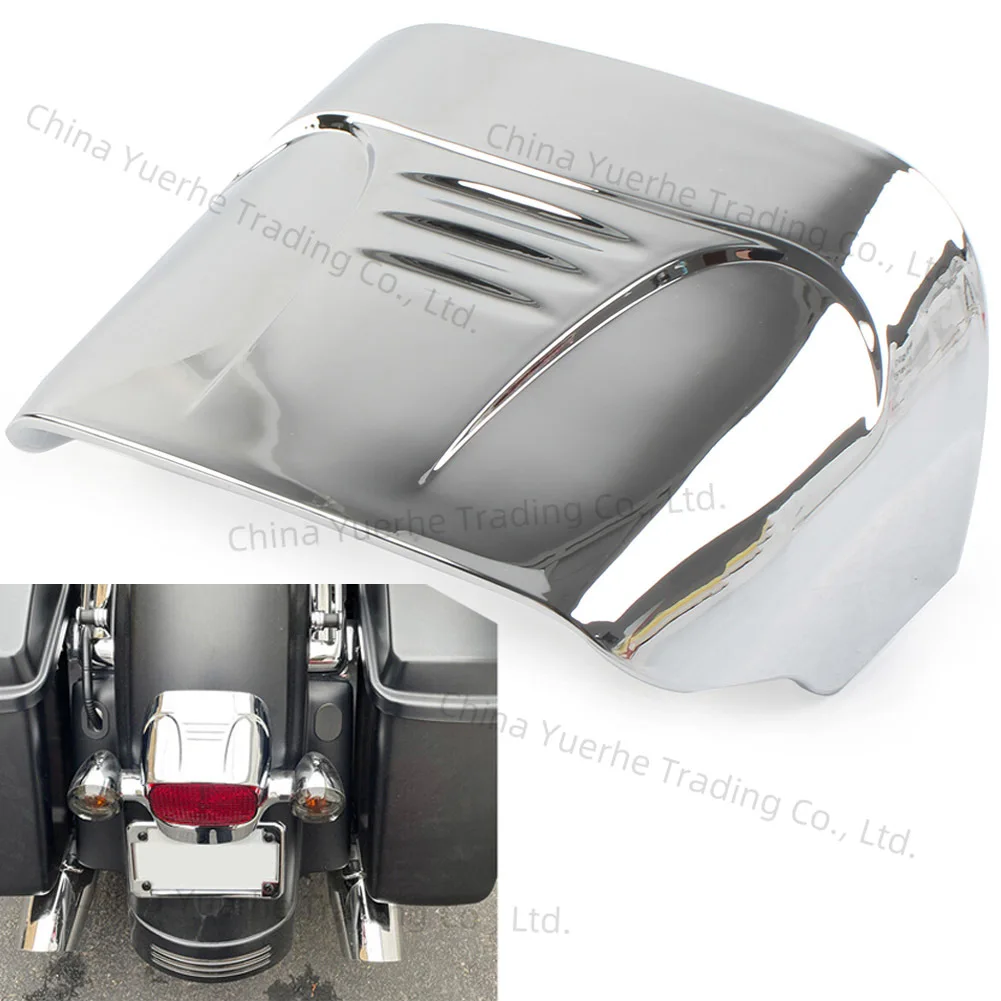 

Chrome ABS Motorcycle Tail Light Visor Cover For Harley Davidson Dyna Softail Touring Glide Road King FXRS