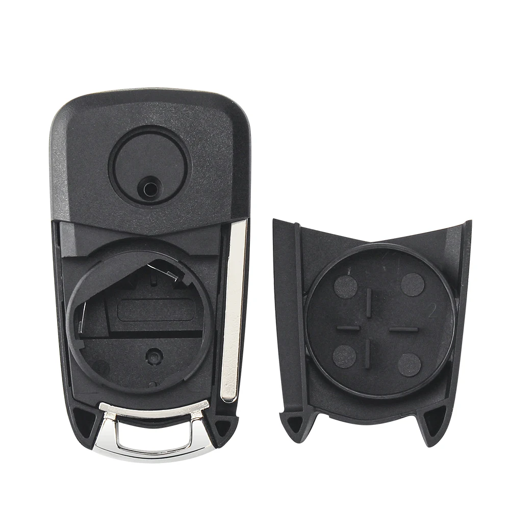 KEYYOU 2/3 Buttons Folding Car Key Shell Remote Flip Key Fob CaseFor Vauxhall Opel Corsa Astra Vectra Signum HU100 Blade