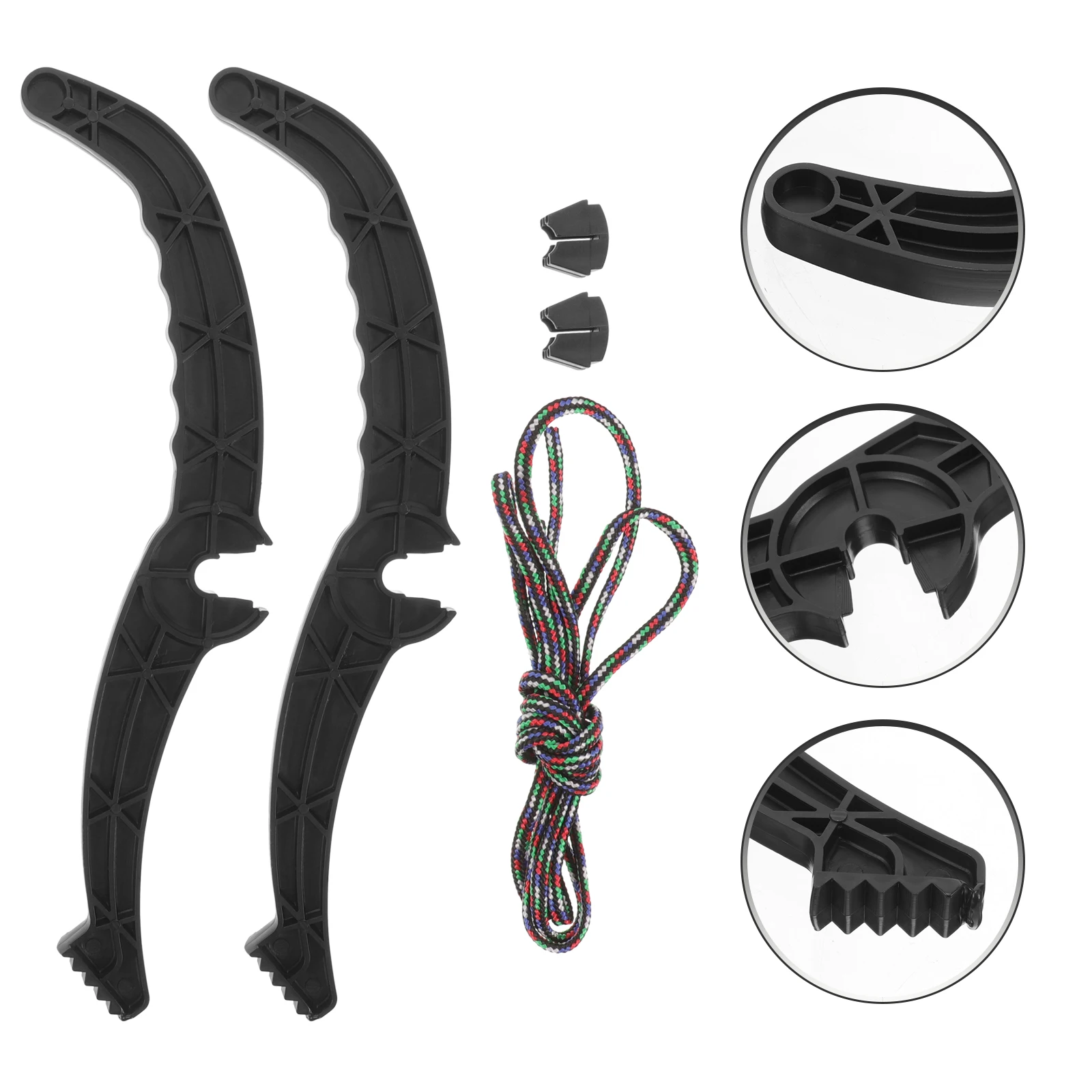 

2 комплекта, пластиковая ручка, сани, лыжный тормозной рычаг, противоскользящие аксессуары для катания на лыжах на открытом воздухе, запасная часть для сноуборда, сани, тормозная ручка