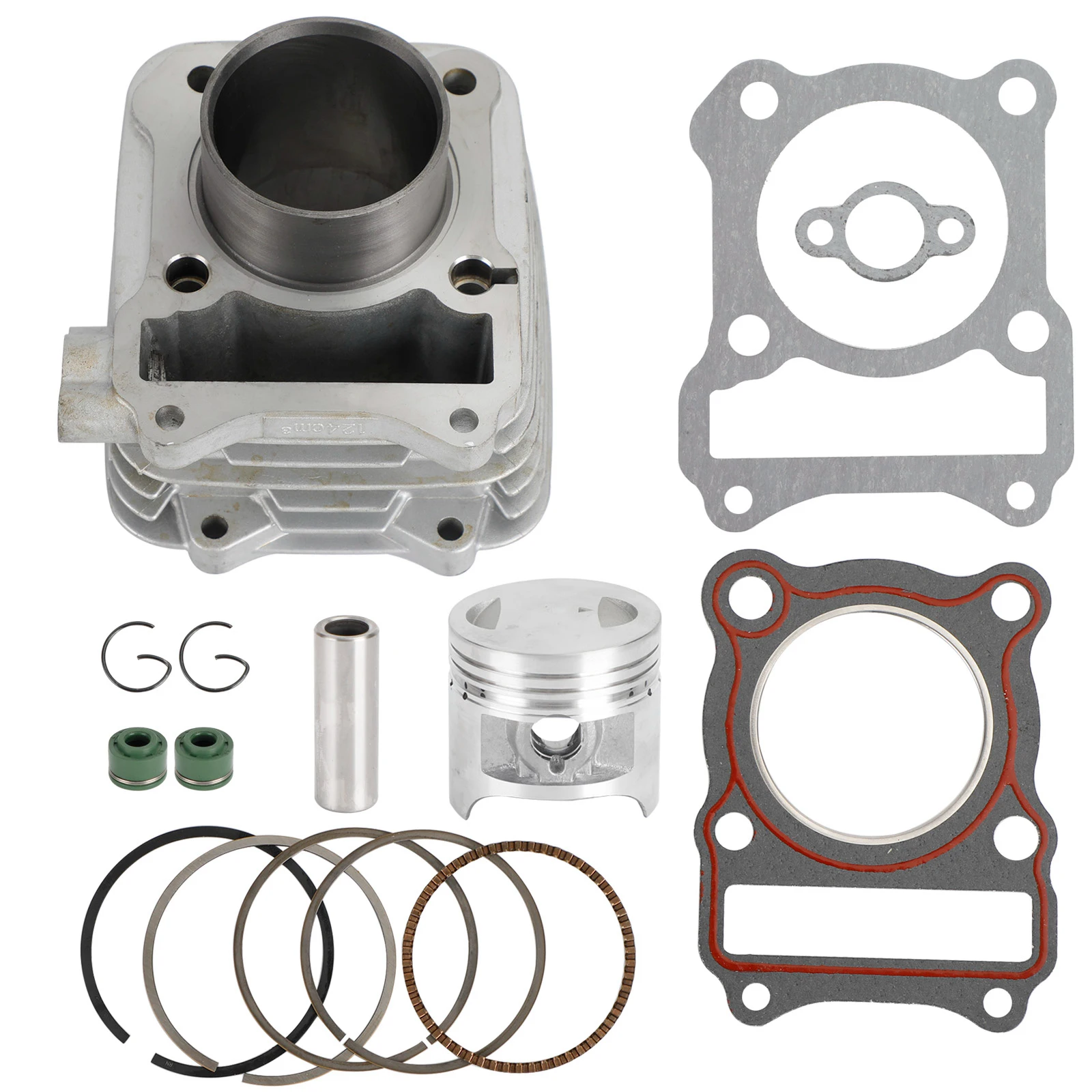 Artudatech CYLINDER BARREL PISTON GASKET KIT 57MM For SUZUKI DR EN GN GS TU RV 125 VanVan