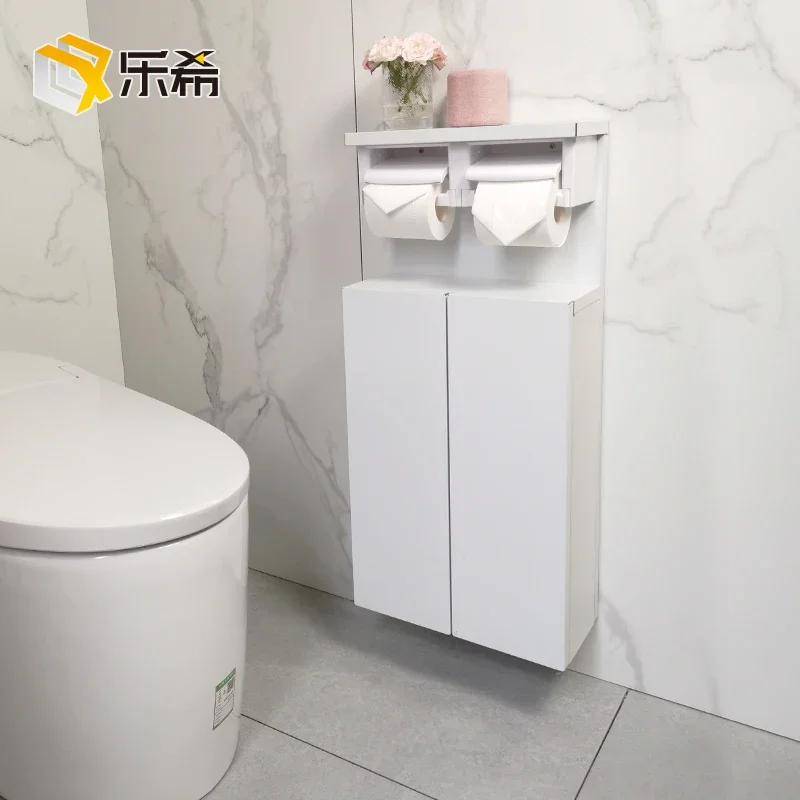 Toilet Tissue Holder Tissue Cabinet Toilet Wall Hanging Stainless Steel Storage Storage Box Toilet Side Cabinet