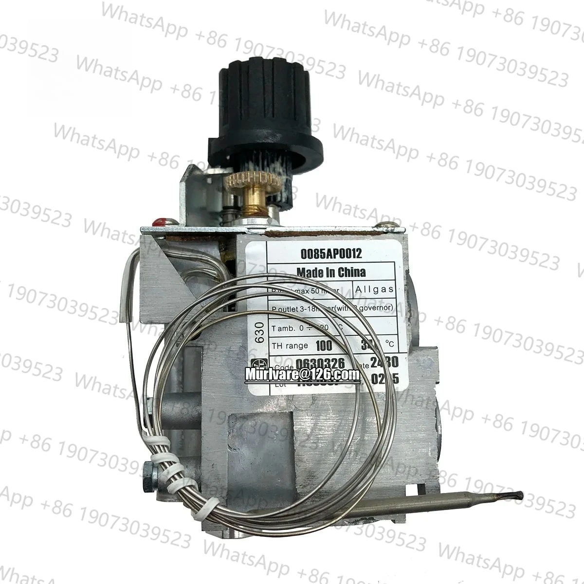 Accesorios para freidora de gas 0630326 0085AP0012 100~340 ℃   Válvula de control de gas termostática de grado para reemplazo EUROSIT 630