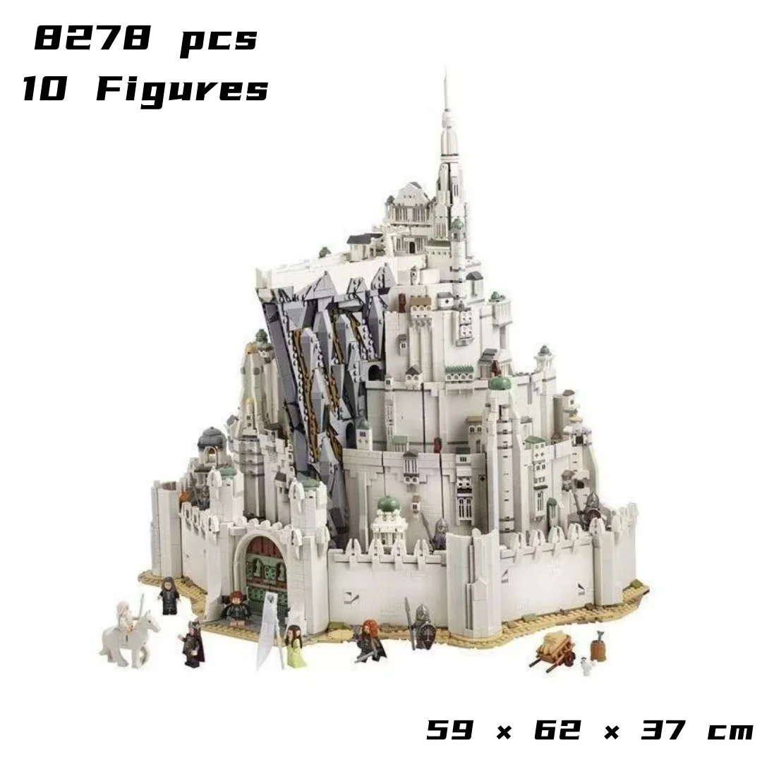 In Stock Assembly Cheapest Model The City Capital Toys 8278pcs for Adults Minas Tirith 2026 Gifts Building Blocks A