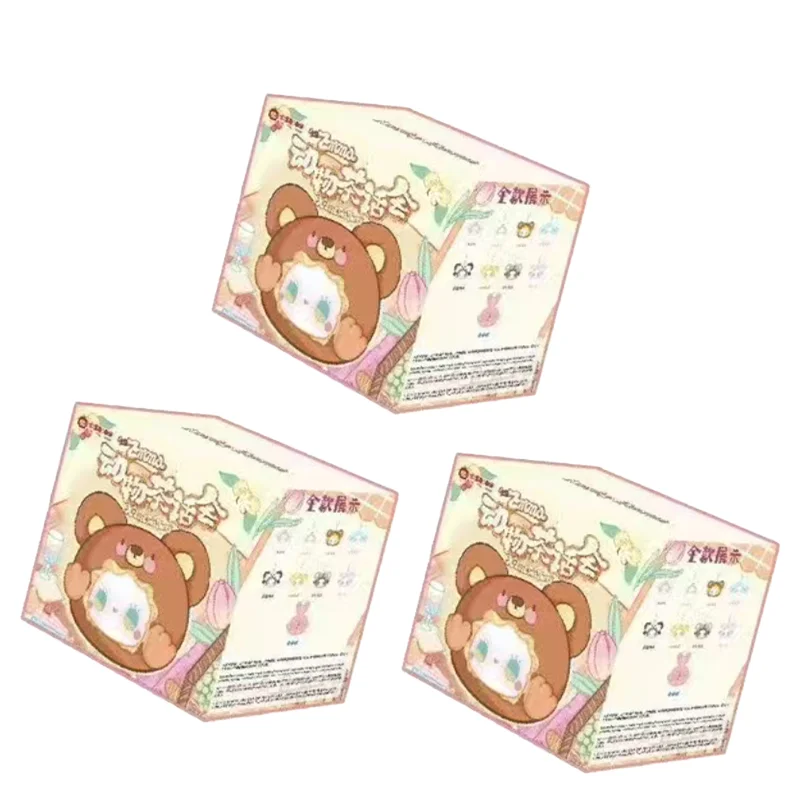 Originele Lucy Emma Animal Tea Party Vinyl Pluche Blind Box Trendy Speelgoed Schattige poppen Tas Hanger Decor Sleutelhanger Mystery Box Girl Gift