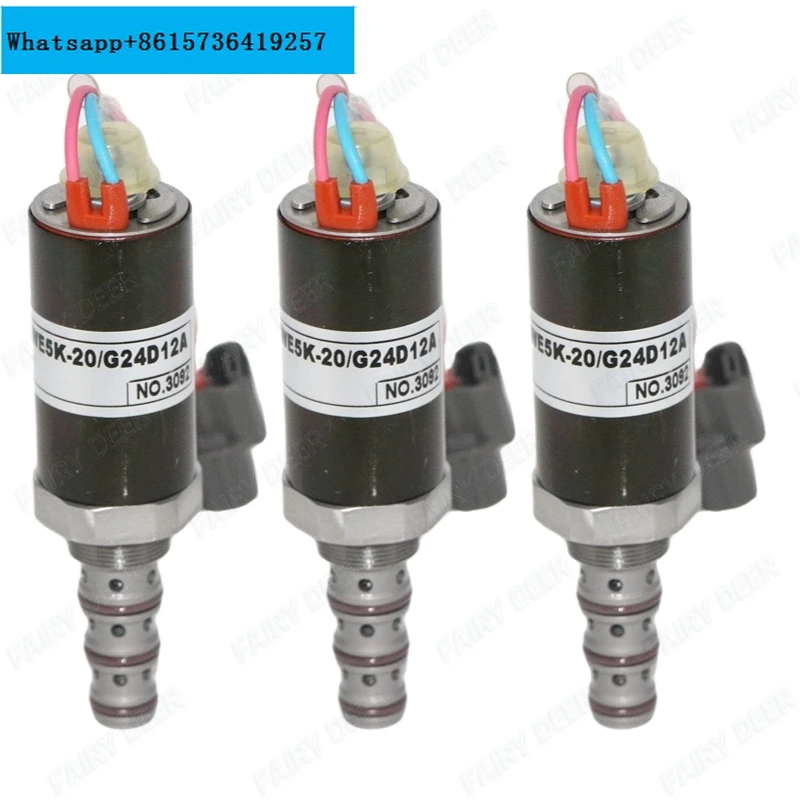 

ELIC SK200-2 HD820 Excavator Spare Parts Safety Lock Solenoid Valve YN35V00005F1 KWE5K-20-G24D12A