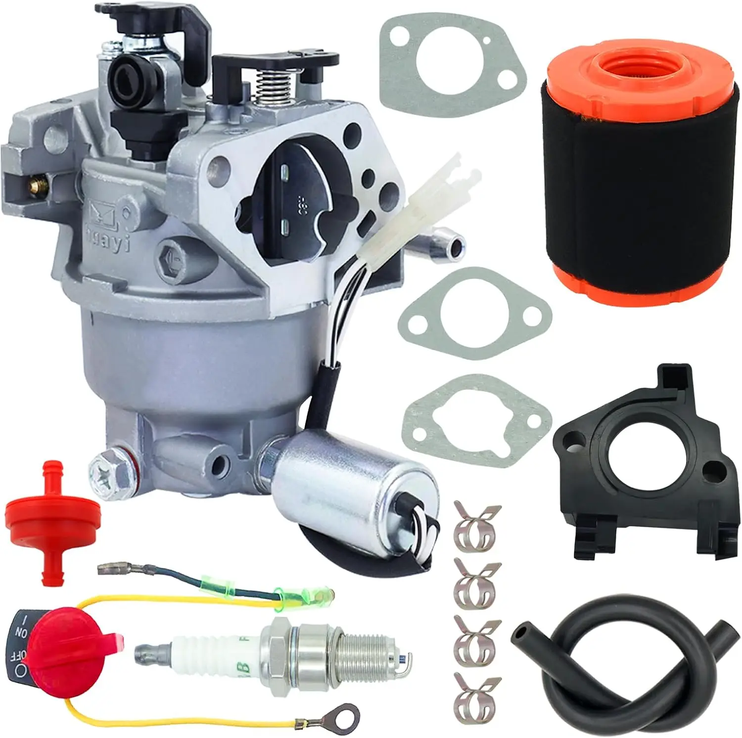 Carburatore 993-00170 Compatibile con Modelli TROY-BILT 4X90HW 547cc XT1-LT42 Trattore per 993-00170A con Filtro Aria 937-05066