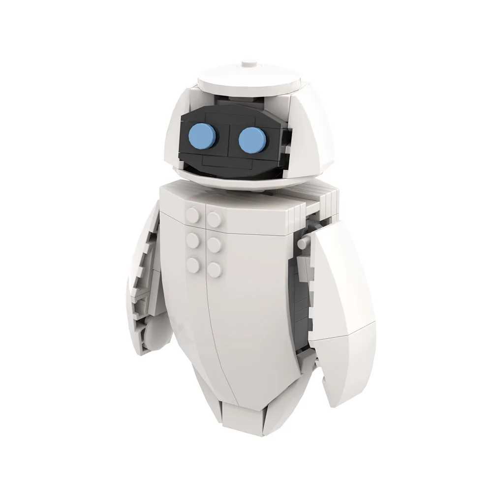 Gobricks MOC Movie Robot Eve Building Blocks Model White intelligent Robot Eve Bricks Toys Birthday Gifts