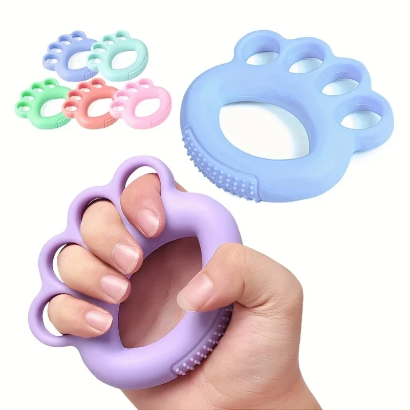 1 silicone hand training grip ring - using rehabilitation training equipment to improve hand strength and flexibility grip stren