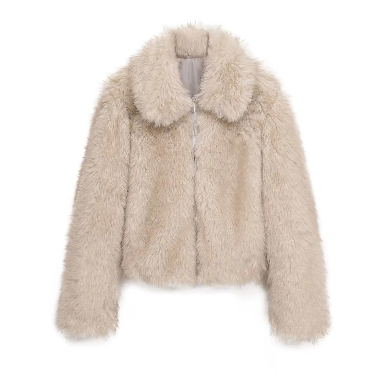 

Женское пальто из искусственного меха CharmCant, новинка зимы 2025 года, элегантный топ с длинными рукавами, пушистый кардига, популярная верхняя одежда, куртки женские меховые куртки