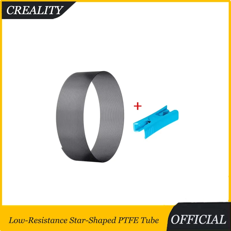 Original Creality Low Resistance Star-Shaped PTFE Tube Cutter with Heat-Resistant 4m Tube 3D Printer Parts for FDM 3D Printer