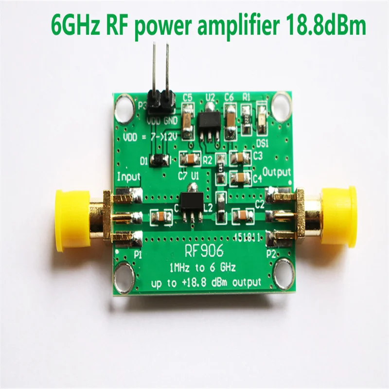 1MHz to 6GHz  Signal   RF Power Amplifier 18.8dBm