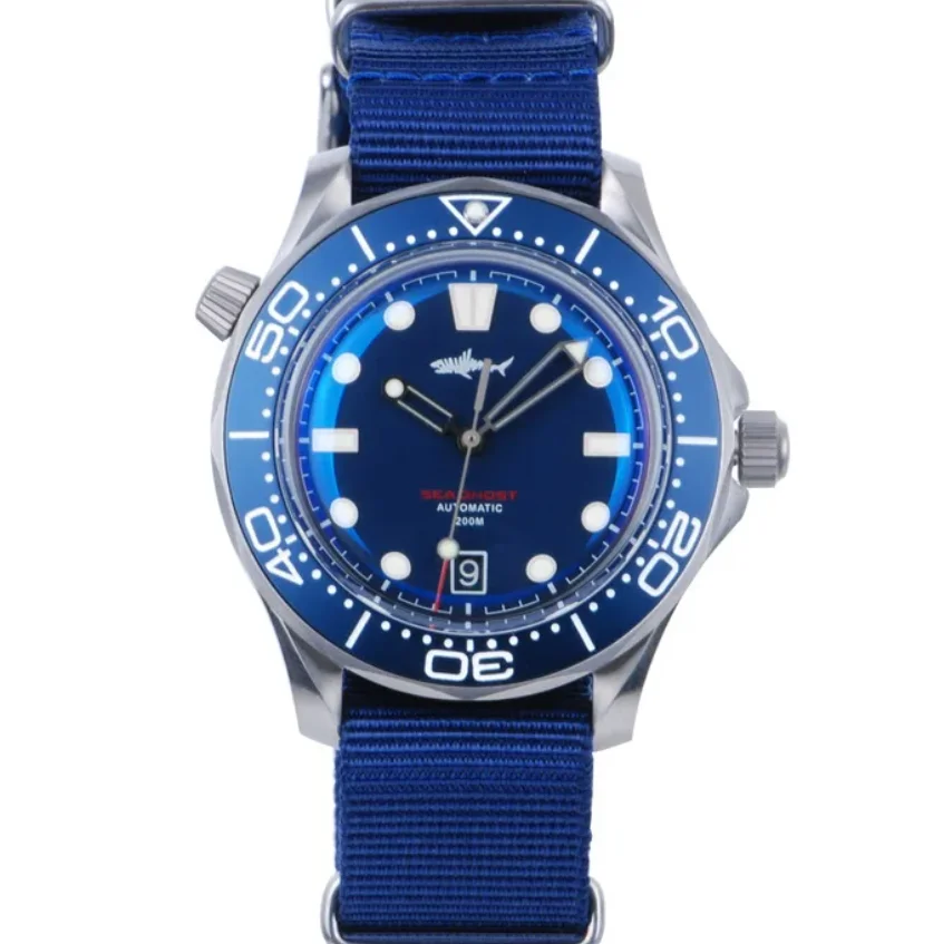 

Мужские часы Heimdallr, 42 мм, титановые, автоматические, механические, водонепроницаемые, 20ATM, светящиеся, с керамическим безелем NH35.