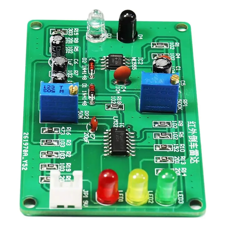 SMD Infrared Reversing Radar Practice Soldering Kit Welding Training Board For Arduino DIY EK1950-ABIU