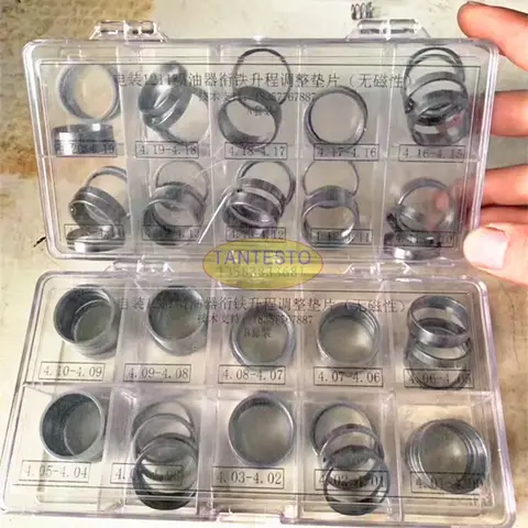For Denso 1211 Diesel Common Rail Injector AHE Lift Travel Adjustment Gasket, Shim Washer Sizes 4.00-4.20mm 100PCS  095000-1211