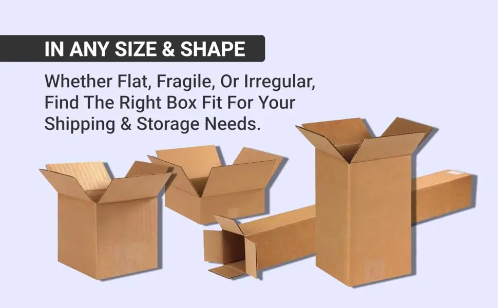 25 Pack Corrugated Cardboard Boxes 16x12x4 Inch Flat Strong Bulk Shipping Moving Storage Cartons For Business Home Packaging