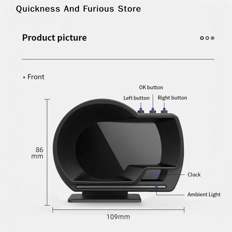 Universal OBD2&GPS Double Systems Meter Speedometer Head Up Display Muti-function Gauge Water Temp Turbo Car Accessories HUD P6