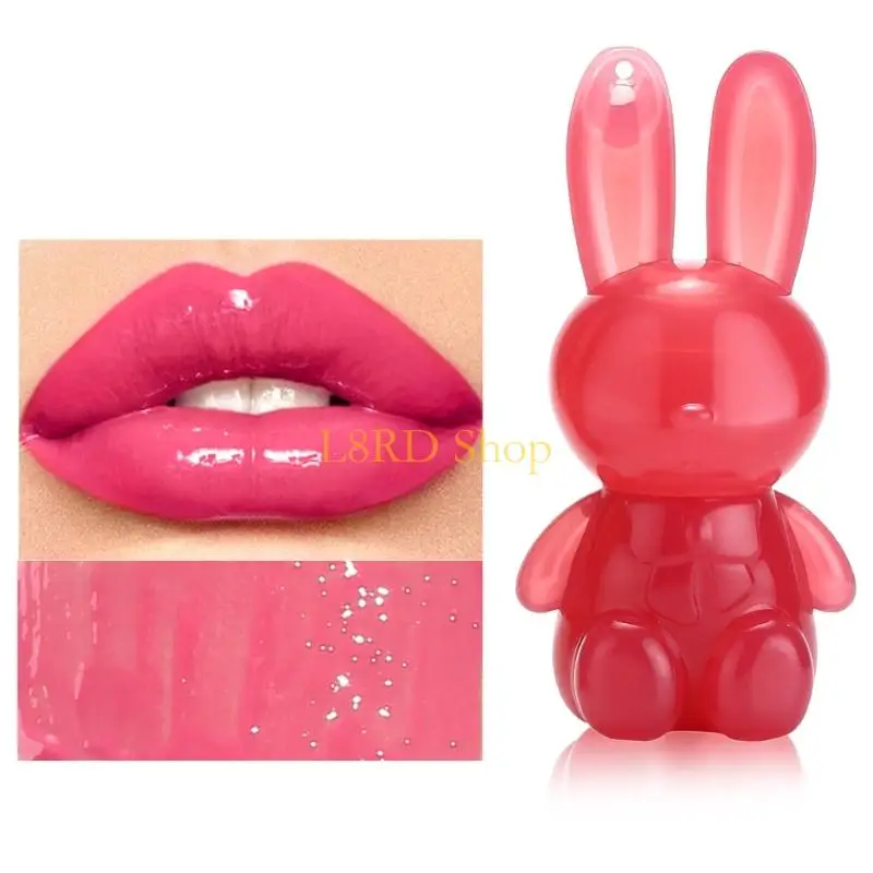L8rd 6 ألوان ترطيب أحمر الشفاه المرطب الشفاه Gloss Rabbit Lip Glaze