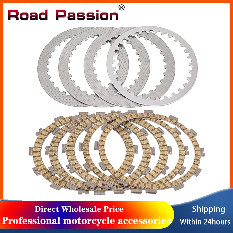 

Road Passion Motorcycle Clutch Friction Plates & Steel Plates Kit For KAWASAKI EX250 Ninja 250 ABS 250R 13088-0038 13088-0039