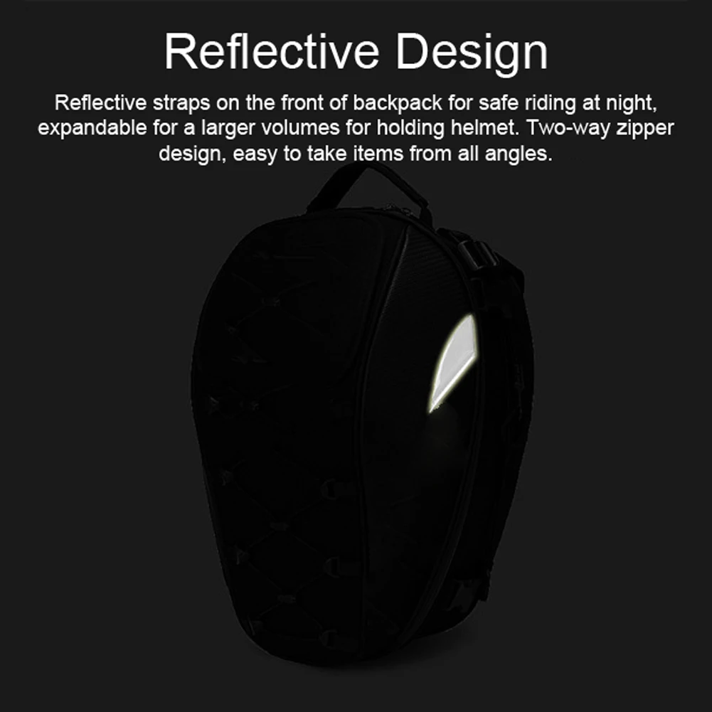 Dual Use Waterproof Helmet Bag Motorcycle Tail Bag 30L-40L Tool Box Rear Seat Bag Rider Backpack Motorbike Accessories - view 6