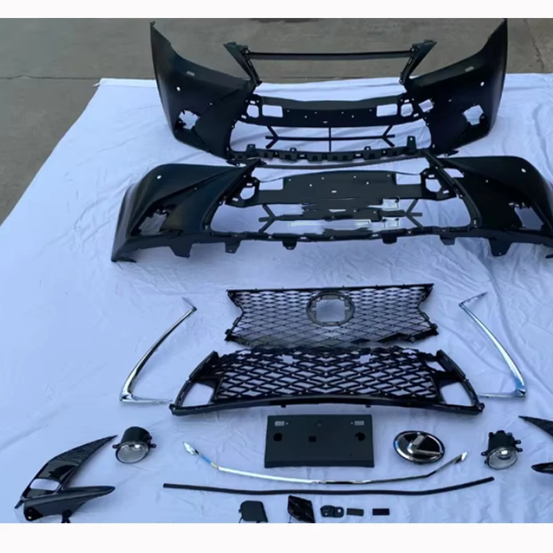 Front Bumper Body Kit with Grille Facelift Update Replacement for Compact Sports Sedan 2006-2012