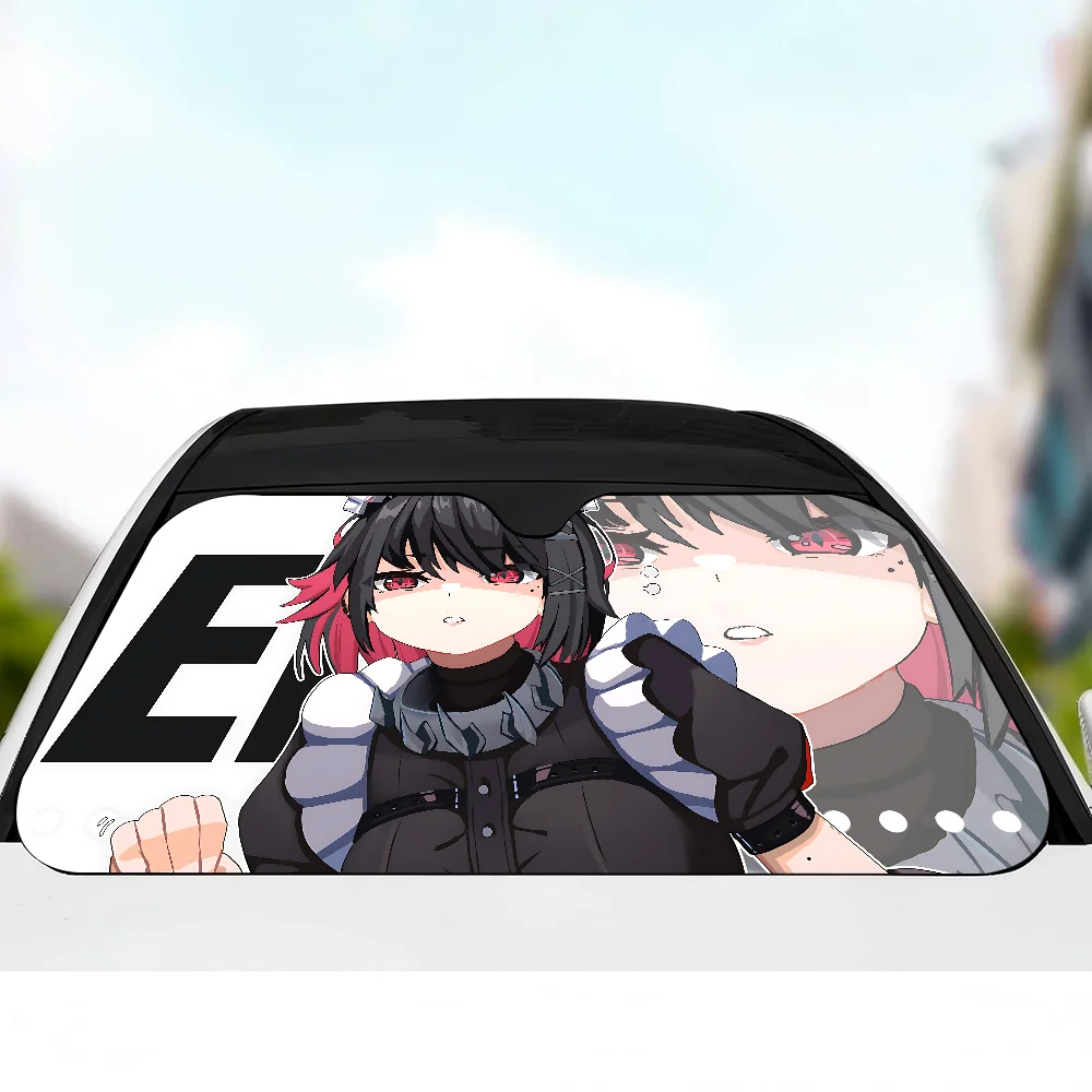 Zenless Zone Zero Ellen Joe Game Car Windshield Funny Sun Shade Foldable UV Ray Sun Visor Protector Sunshade For Front Window view 6