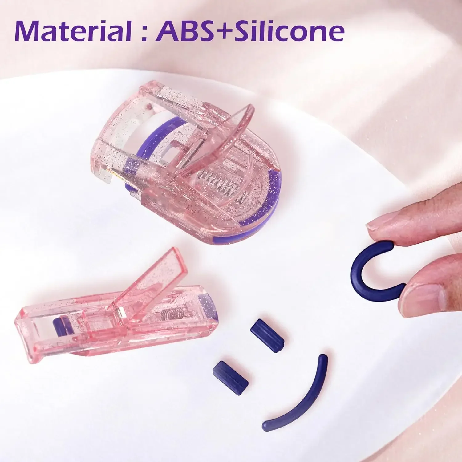 1/2pcs แบบพกพา Eye Lashes Curling คลิป Professional MINI Eyelash Curler เครื่องสําอางค์แต่งหน้าอุปกรณ์เสริมความงามขนตาเครื่องมือสีชมพู