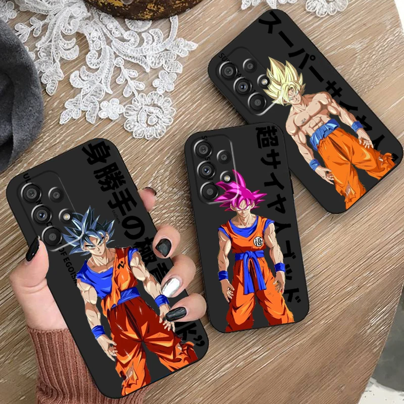 Comics D-Dragon Ball Z For Samsung A53 A52 A33 A32 A51 A71 A21S A13 A73 A50 A22 A23 A03 A72 A54 A12 5G Black Cover Phone Case