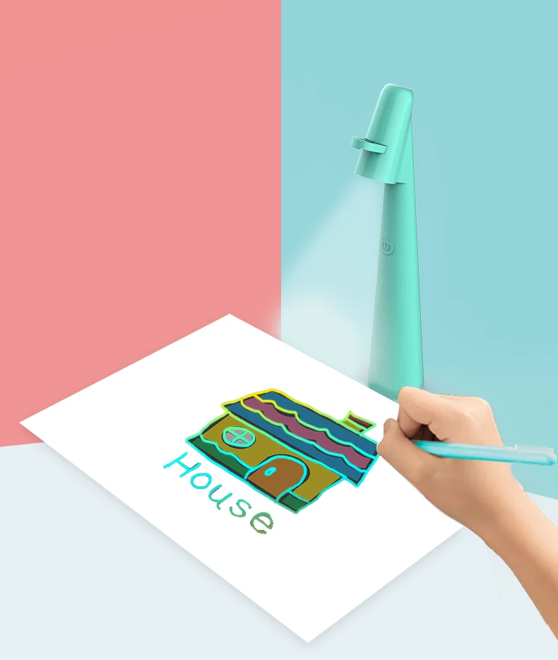 

2PCS SPRITE Hot Projection Drawing Desk Lamp - Cute Mini Style, Great Gift For 3-10 Year Old Boys & Girls