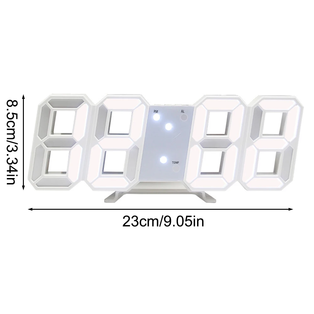 3D LED Wall Digital Clock 6