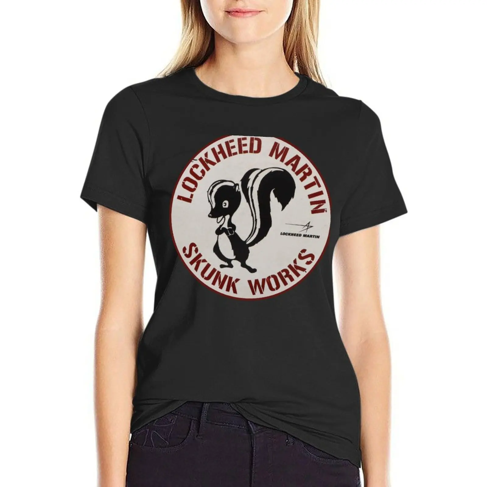 SKUNK WORKS T-Shirt female graphics Woman clothing